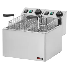 
                                    Fritéza elektrická dvojitá 0,42 kW/l, 5+5 l stolní 230 V
                                