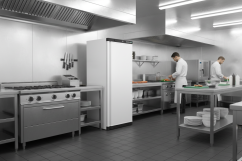 Chladicí skříň s plnými dveřmi, bílá - TEFCOLD UR 600 ST