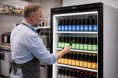 Chladicí skříň prosklené dveře - TEFCOLD CEV 425 1 LED