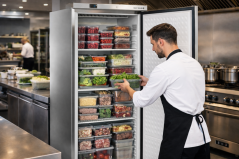 Chladicí skříň s plnými dveřmi, bílá - TEFCOLD UR 600 X1