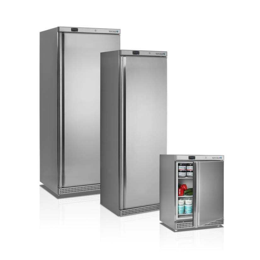 Chladicí skříň plné dveře, nerez - TEFCOLD UR 200 X1