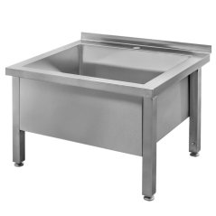 Nerezový gastro bazén MEGA‑M 700×600×500 mm, 1 komora, nízký