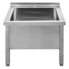Nerezový gastro bazén MEGA‑M 600×600×500 mm, 1 komora, nízký