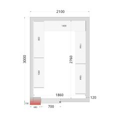 
                                    TEFCOLD CR 210x300x220
                                