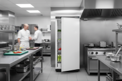 Chladicí skříň s plnými dveřmi, bílá - TEFCOLD UR 600 W1