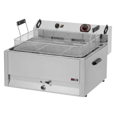 
                                    Fritéza elektrická 0,5 kW/l, 30 l stolní s výpustí 400 V
                                