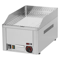 
                                    Grilovací deska 32x48 elektrická chromovaná rýhovaná stolní 230 V
                                