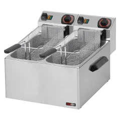 
                                    Fritéza na ryby elektrická dvojitá 0,43 kW/l, 8+8 l stolní 230 V
                                