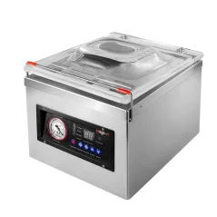 Komorová vakuová balička, svár 260 mm, čerpadlo 7,2 m³/h, 0,35 kW, nerez