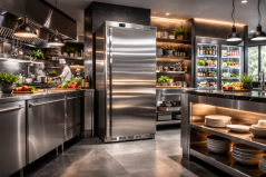 Chladicí skříň s plnými dveřmi, nerez - TEFCOLD UR 600 SS