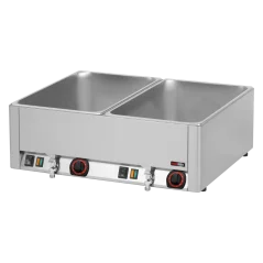 Vodní lázeň elektrická 2x GN 1/1 - 150 stolní s výpustí
Vodní lázeň elektrická 2x GN 1/1 - 150 stolní s výpustí