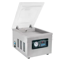 Komorová vakuová balička,svár 300 mm, čerpadlo 10 m³/h, 0,75 kW, nerez