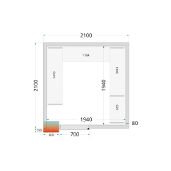 
                                    TEFCOLD CR 210x210x220
                                