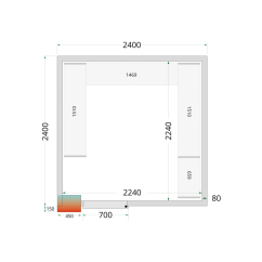 
                                    TEFCOLD CR 240x240x220
                                
