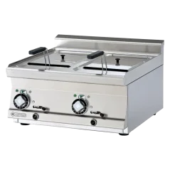 
                                    Fritéza elektrická dvojitá 0,72 kW/l, 10+10 l bez podestavby 400 V
                                