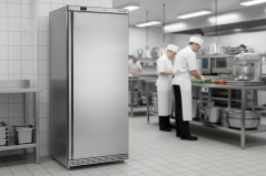 Mrazicí skříň plné dveře, nerez - TEFCOLD UF 600 S