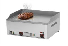 REDFOX FTHR 60 E – stolní hladká/ryhovaná grilovací deska 65×48 pro burgery a steaky (400 V)