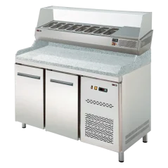 
                                    Vitrínka chladicí 150 cm GN 1/4 pro stůl RTP-2D
                                