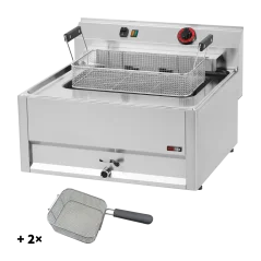 
                                    Fritéza elektrická 0,56 kW/l, 16 l s třemi koši 400 V
                                
