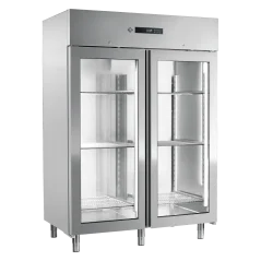 
                                    Skříň chladicí 1400 l sterilizátor, prosklená GN 2/1, nerez
                                