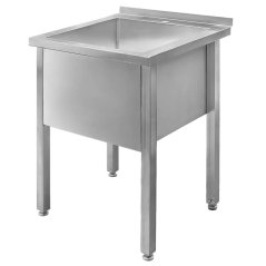 Nerezový gastro bazén MEGA‑M 600×600×850 mm, 1 komora