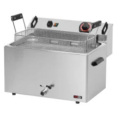 
                                    Fritéza elektrická 0,56 kW/l, 16 l stolní s výpustí 400 V
                                