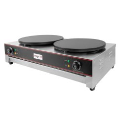 Dvojitý elektrický palačinkovač 2ר400 mm, 2×3 kW, 230 V