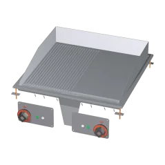 
                                    Grilovací deska 56x55 drop-in elektrická chromovaná kombinovaná 400 V
                                