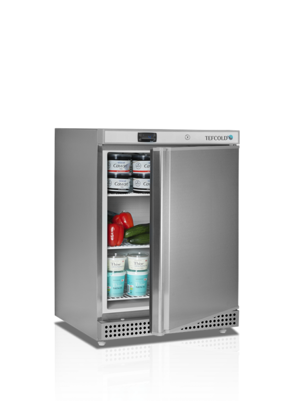 Chladicí skříň plné dveře, nerez - TEFCOLD UR 200 X1