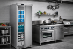 Chladicí skříň plné dveře, nerez - TEFCOLD UR 400 X1