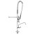 Gastro baterie s ramínkem a sprchou 116 cm (Pre-Rinse) Inox