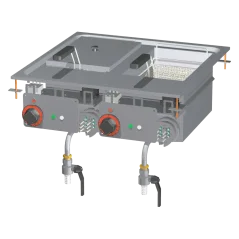 
                                    Fritéza drop-in elektrická dvojitá 0,66 kW/l, 10+10 l 400 V
                                