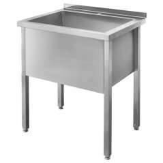 Nerezový gastro bazén MEGA‑M 700×700×850 mm, 1 komora