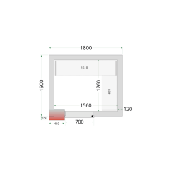 
                                    TEFCOLD CR 180x150x220
                                