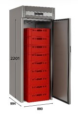 Chladicí skříň plné dveře - RIC 880X1