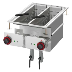 
                                    Fritéza drop-in elektrická dvojitá 0,75 kW/l, 8+8 l 400 V
                                