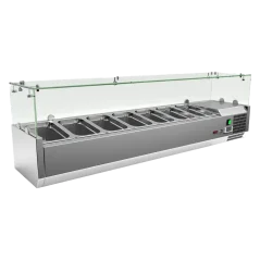 
                                    Vitrína chladicí pultová 7x GN 1/4
                                