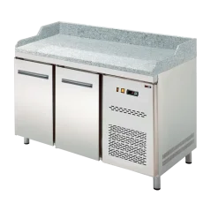 
                                    Stůl chladicí elektrický GN 1/1, pizza, 2 dveře, bez vitrínky
                                
