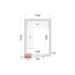 
                                    TEFCOLD CR 150x210x220
                                