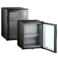 Minibar prosklené dveře, černá - TM44G-1