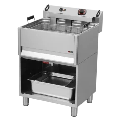 
                                    Fritéza elektrická 0,5 kW/l, 30 l stolní s výpustí 400 V
                                