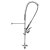 Gastro baterie s oplachovou sprchou 116 cm – Inox