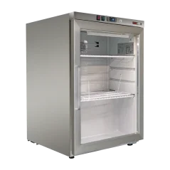 Chladicí skříň REDFOX DNR 200 GS | 113  l | Prosklené dveře | Nerez