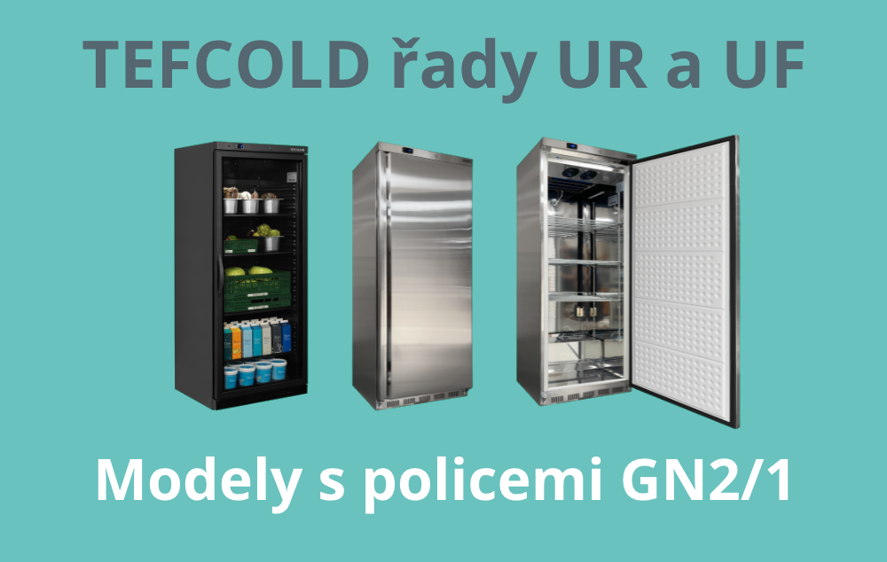 Nové chladicí skříně TEFCOLD - modely UR a UF