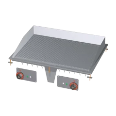 
                                    Grilovací deska 75x55 drop-in elektrická chromovaná rýhovaná 400 V
                                