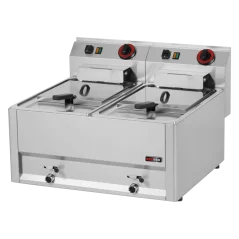 
                                    Fritéza elektrická dvojitá 0,38 kW/l, 8+8 l bez podestavby 230 V
                                