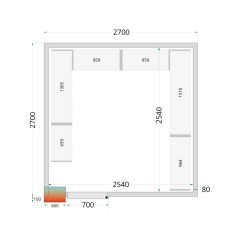 
                                    TEFCOLD CR 270x270x220
                                