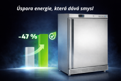 Chladicí skříň plné dveře, nerez - TEFCOLD UR 200 X1