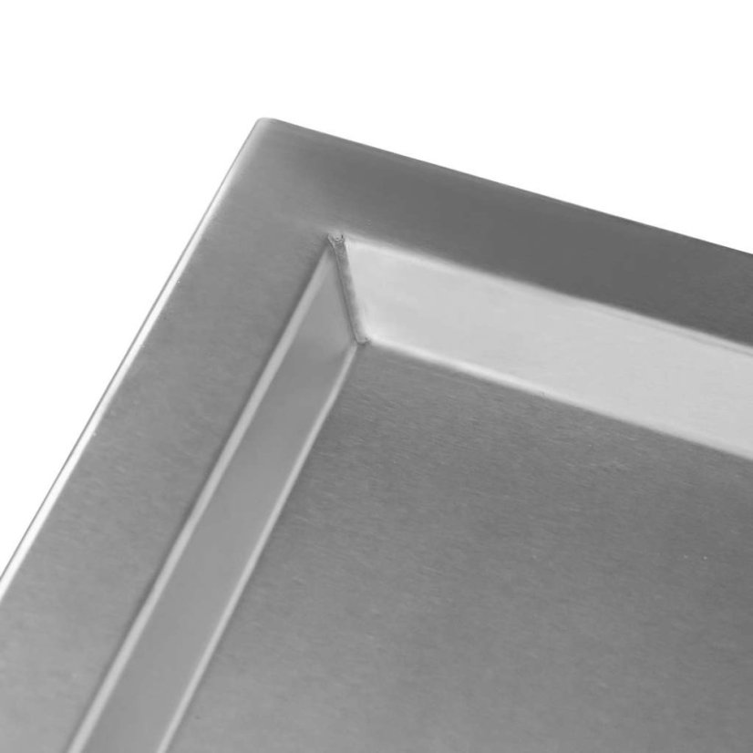Mobilní nerezová skříňka Mega‑M 600×600×850 mm, 3 zásuvky, pracovní deska, na kolečkách