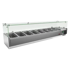 
                                    Vitrína chladicí pultová 8x GN 1/3
                                